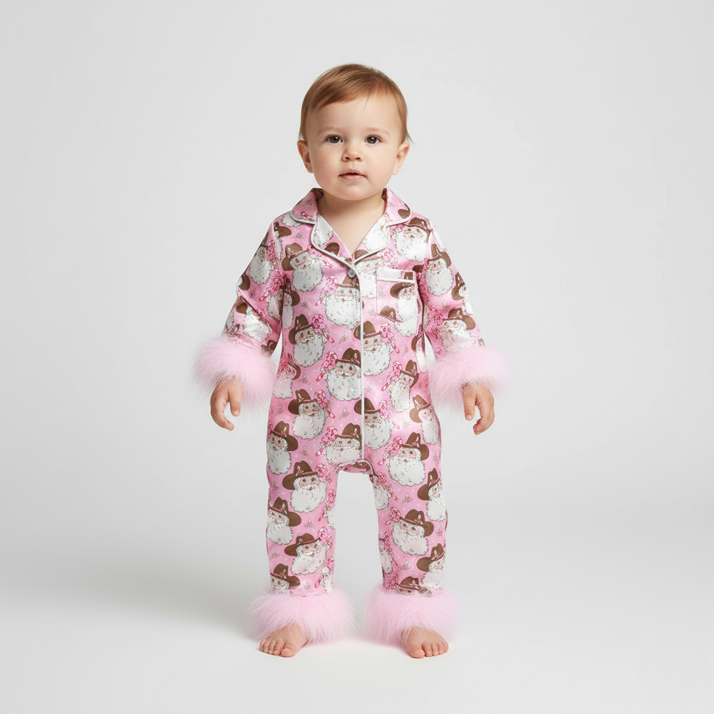Pyjama Noël Satiné Fourrure – Bébé