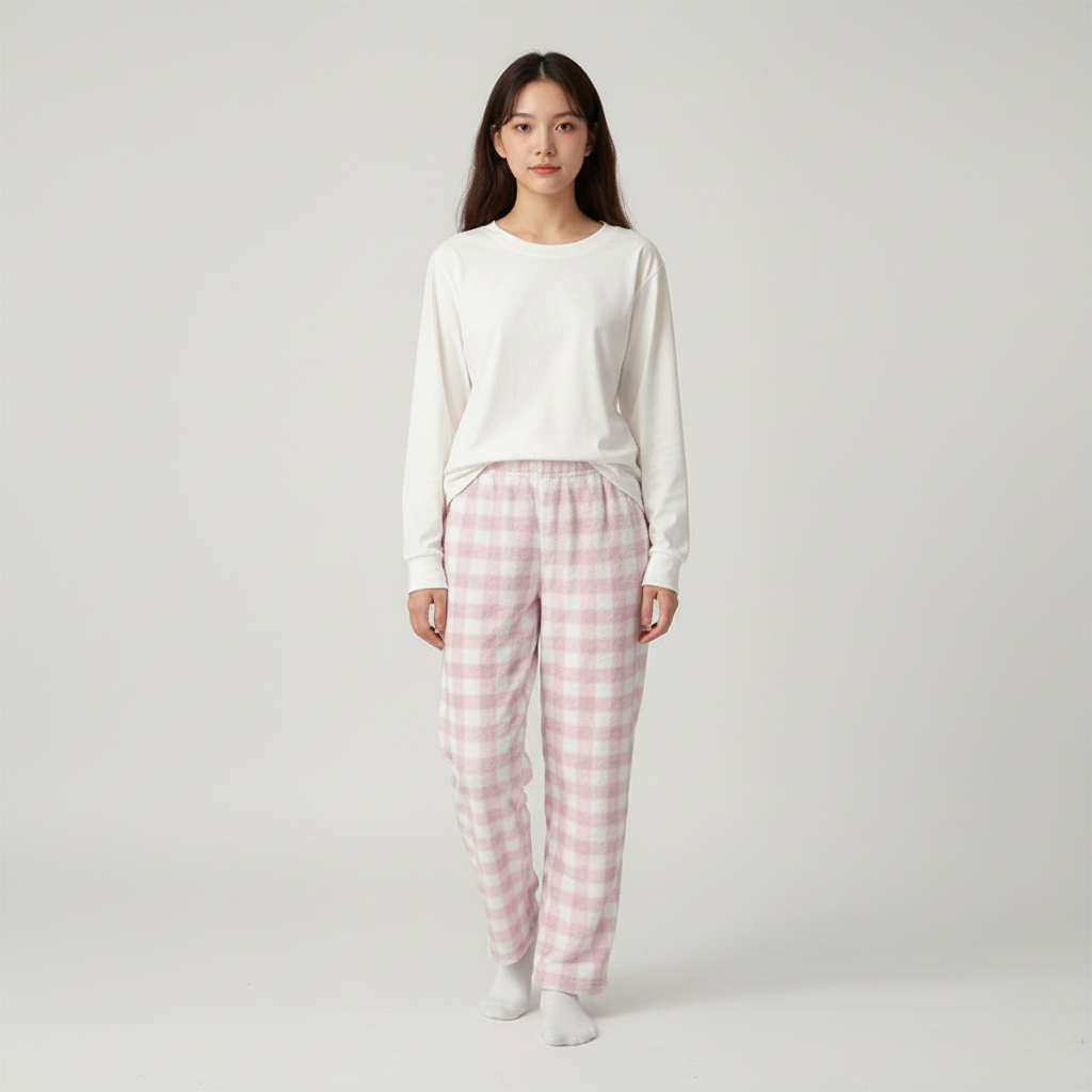 Pantalon Pyjama Carreaux Rose – Femme