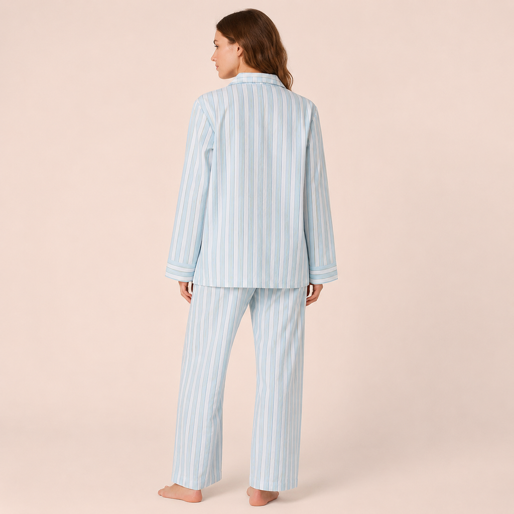 Pyjama 100 Coton Femme Rayé