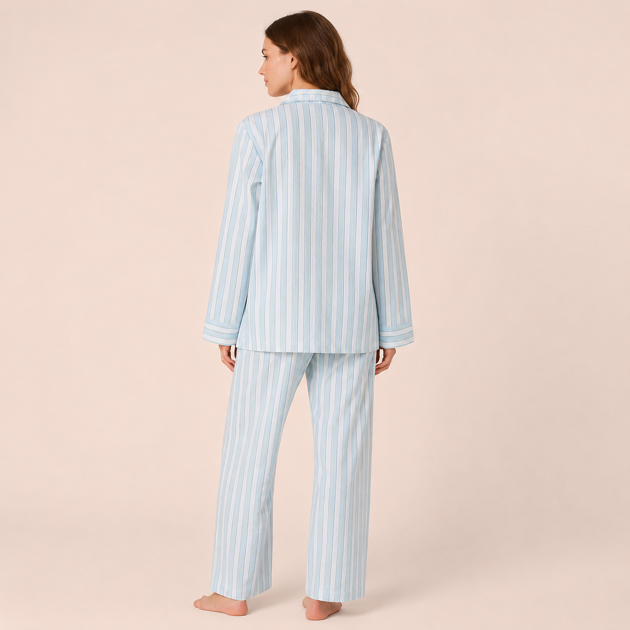 Pyjama 100 Coton Femme Rayé