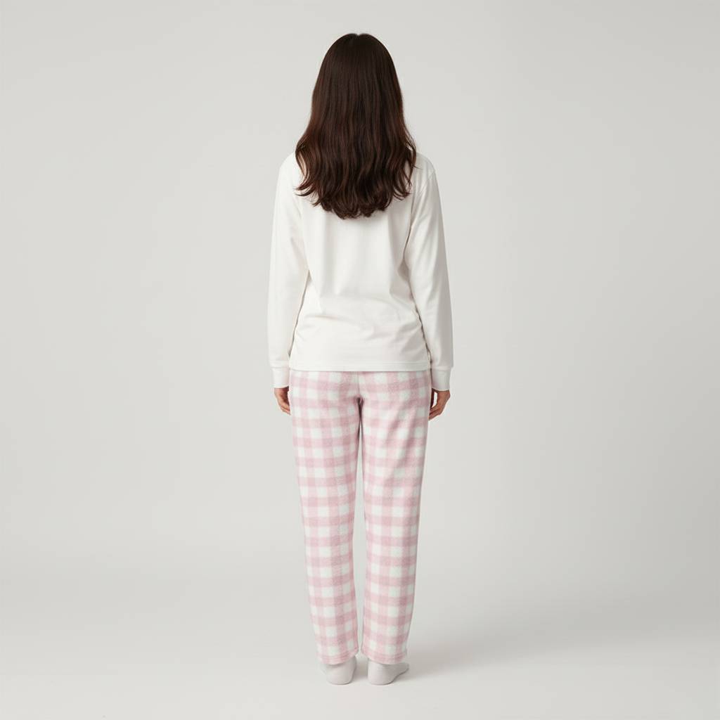 Pantalon Pyjama Carreaux Rose – Femme