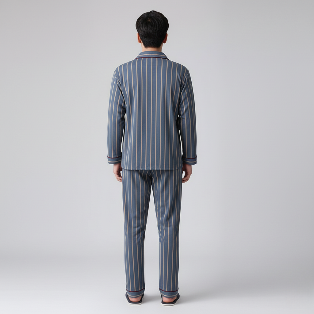 Pyjama Bleu Rayé – Homme