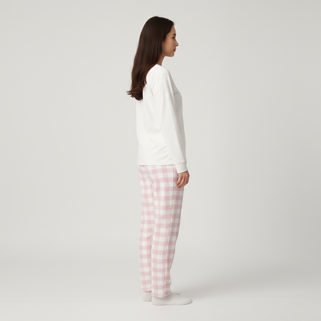 Pantalon Pyjama Carreaux Rose – Femme