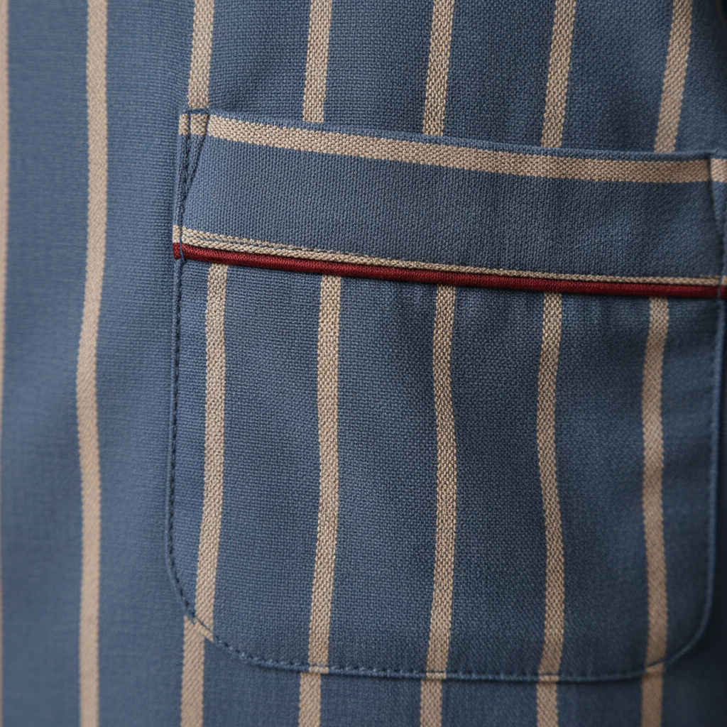 Pyjama Bleu Rayé – Homme
