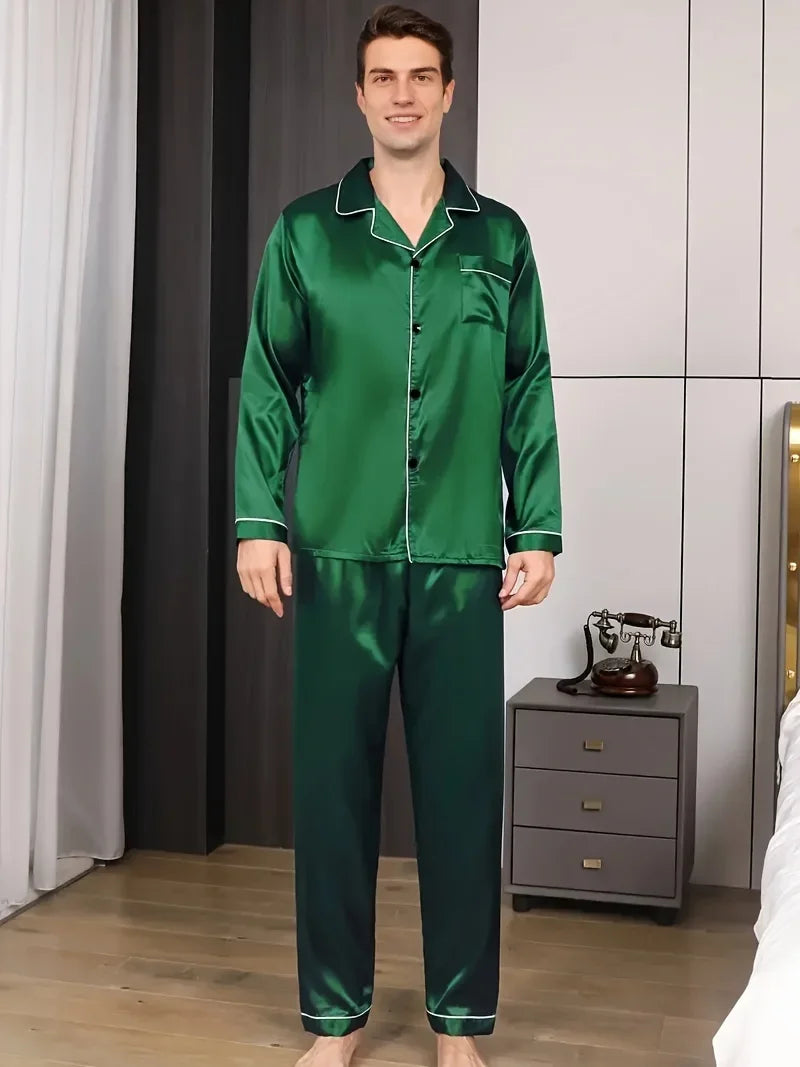 Pyjama Chemise Satin – Homme