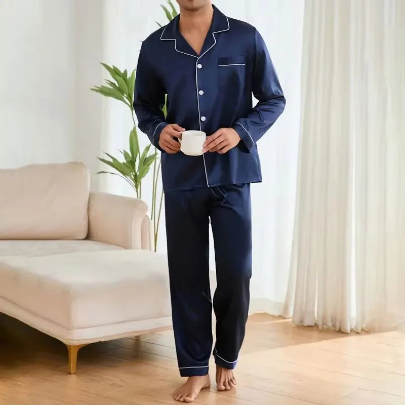 Pyjama Chemise Satin – Homme
