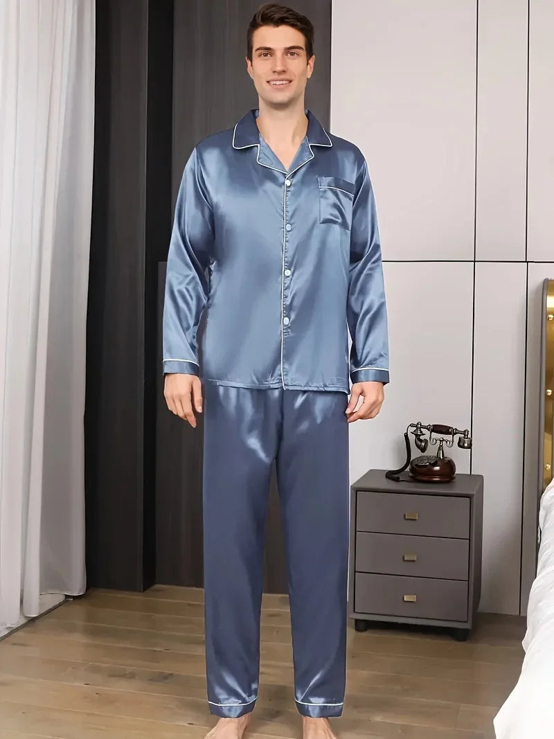 Pyjama Chemise Satin – Homme