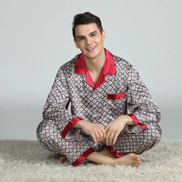 Pyjama Satin Rouge – Homme