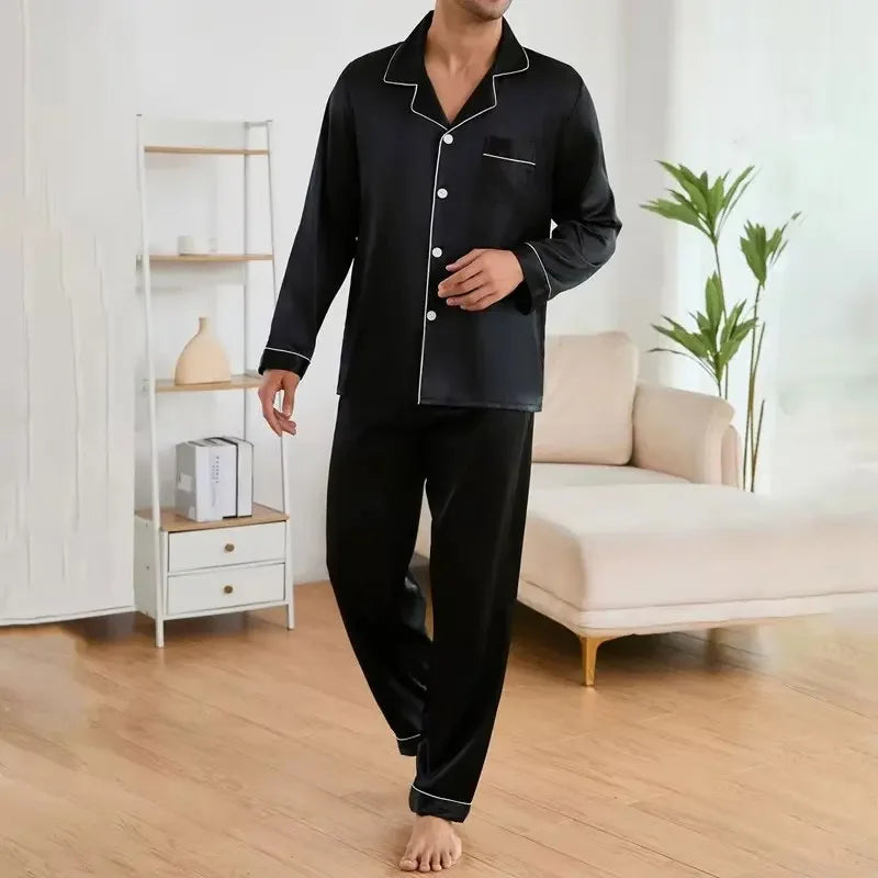 Pyjama Chemise Satin – Homme