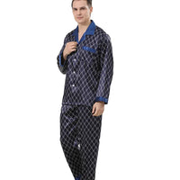 Pyjama Satin Bleu – Homme
