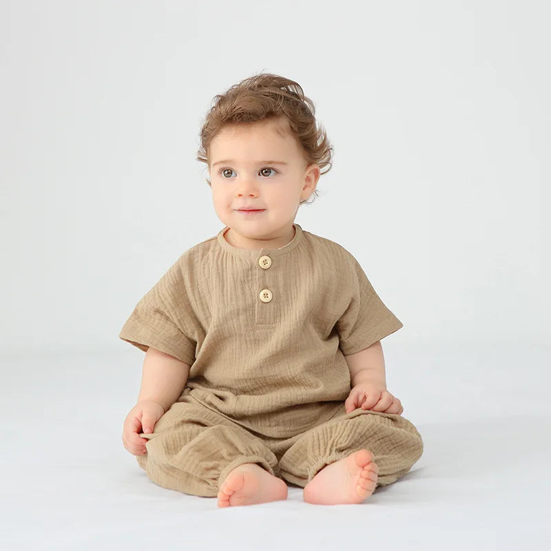 Pyjama Court d'Été – Bébé Image