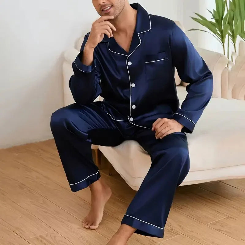 Pyjama Chemise Satin – Homme