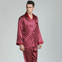 Pyjama Satin Rouge – Homme