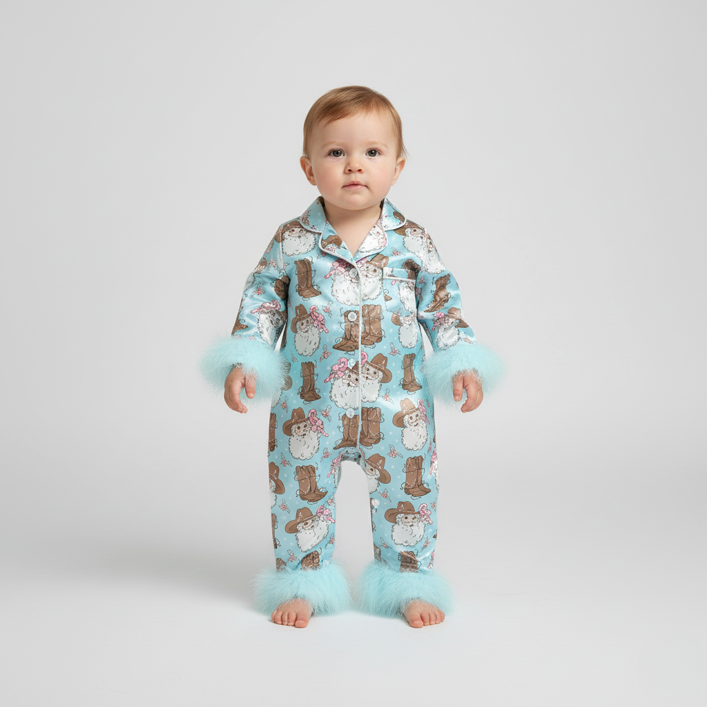 Pyjama Noël Satiné Fourrure – Bébé