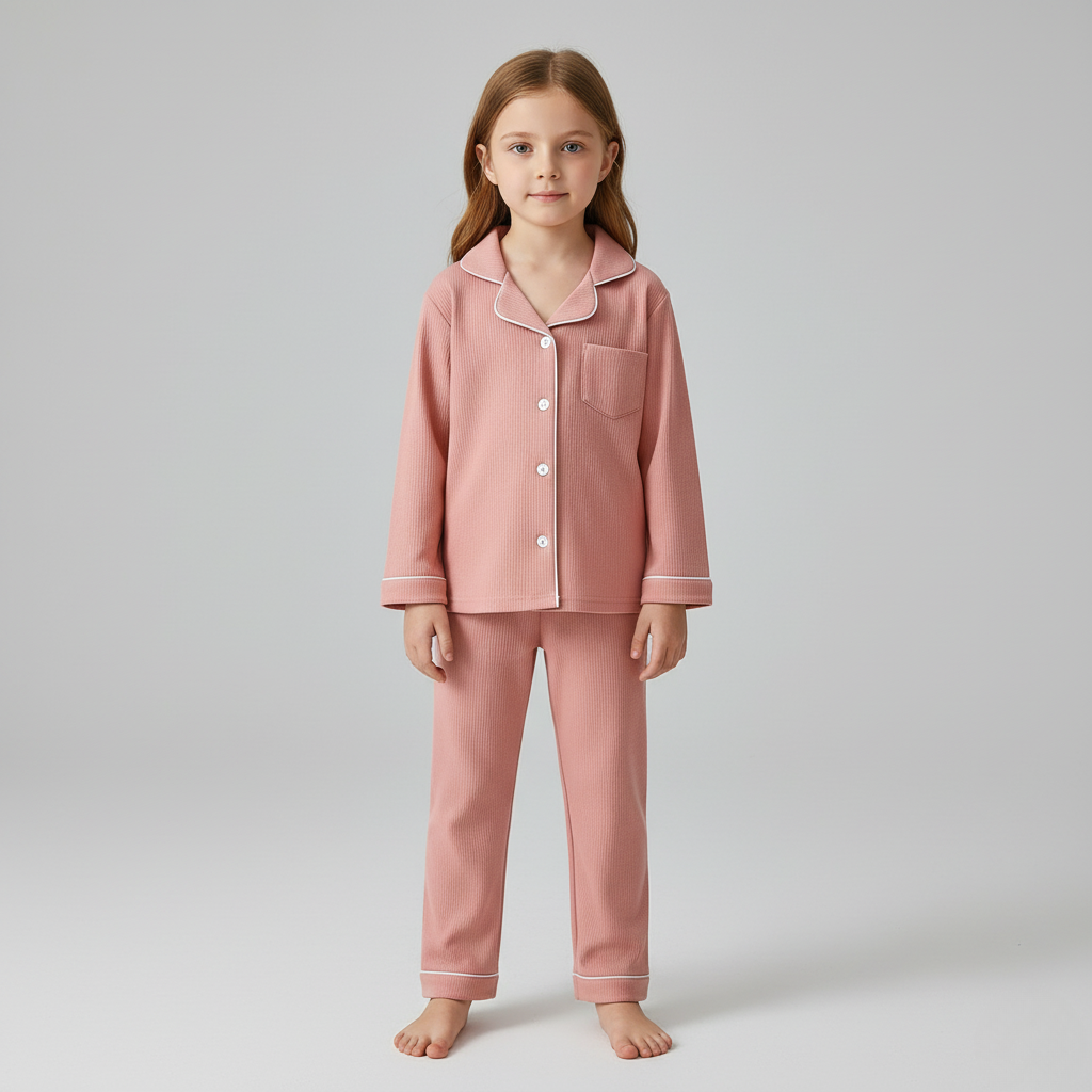Pyjama Côtelé Doux – Enfant